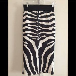 Zebra print skirt